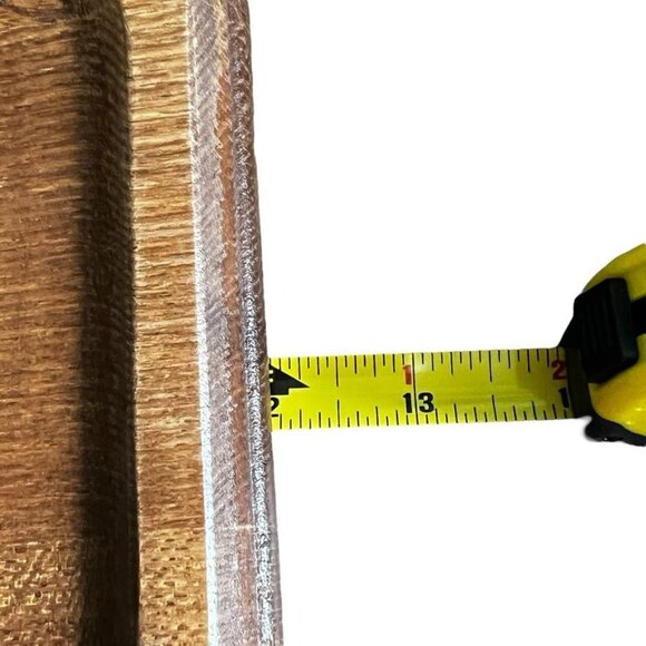 Vintage Goodwood Cheese Cracker Teak Board Tray Flower Inset Charcuterie Japan - Picture 9 of 10